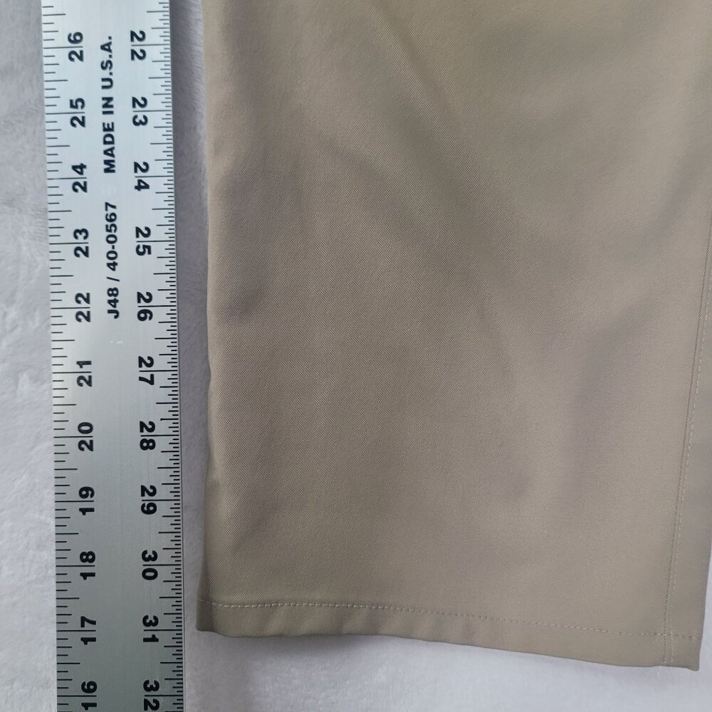 Pebble Beach Golf Men's Straight Leg Khaki Flat Front Pants 40X32 - Picture 6 of 10